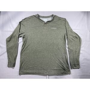 Columbia Omni-Wick Men’s Gray Long Sleeve Pullover Crewneck Performance Shirt XL
